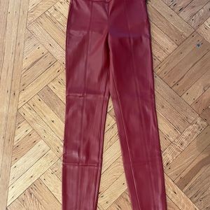 Zara leather leggings XS size